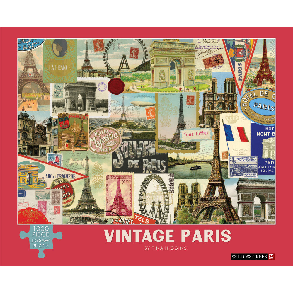 Willow Creek Press 1,000-Piece Puzzle, 26-5/8in x 19-1/4in, Vintage Paris