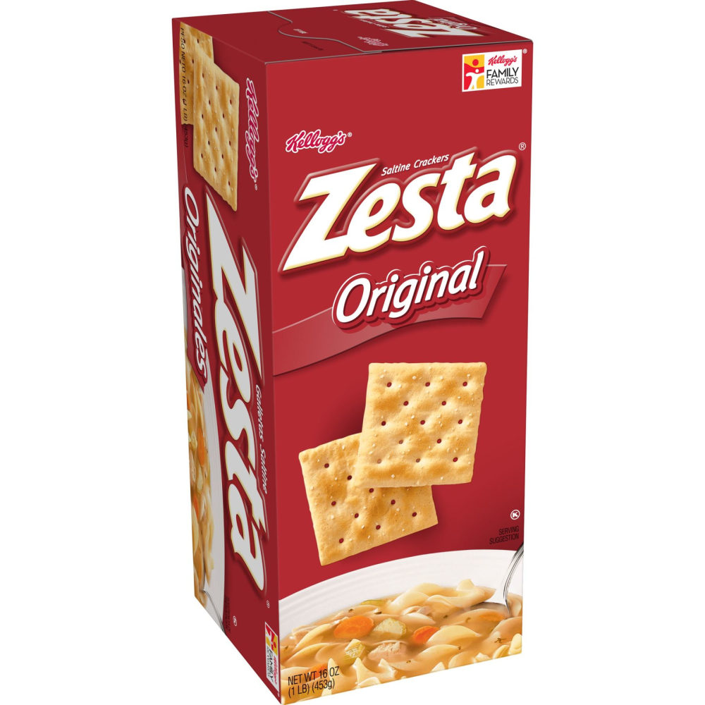 Kelloggs Zesta Saltines, 16 Oz, Pack Of 4 Boxes