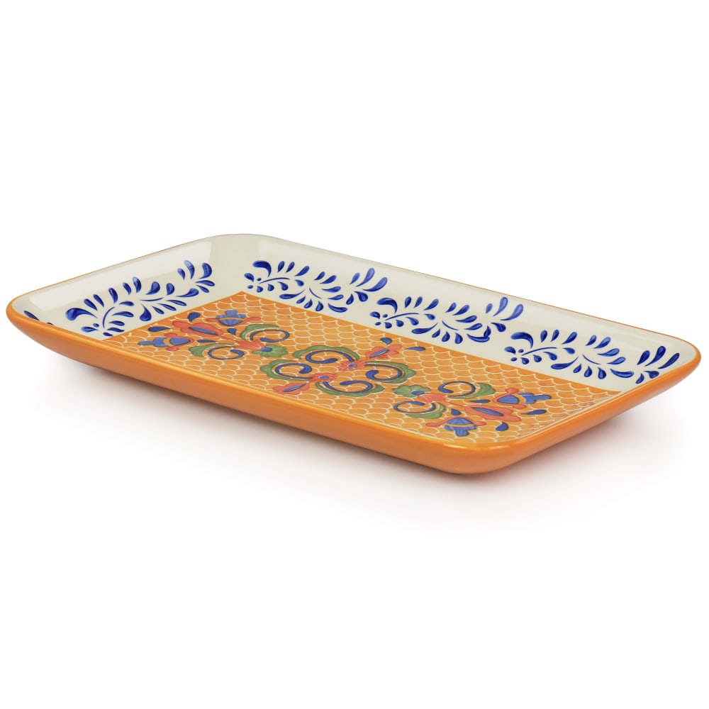 Gibson Laurie Gates Tierra Stoneware Serving Platter, 14-13/16in, Multicolor