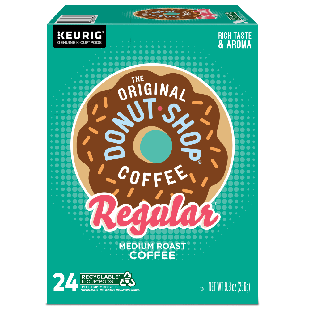 The Original Donut Shop Single-Serve Coffee K-Cup Pods, Classic, Carton Of 24