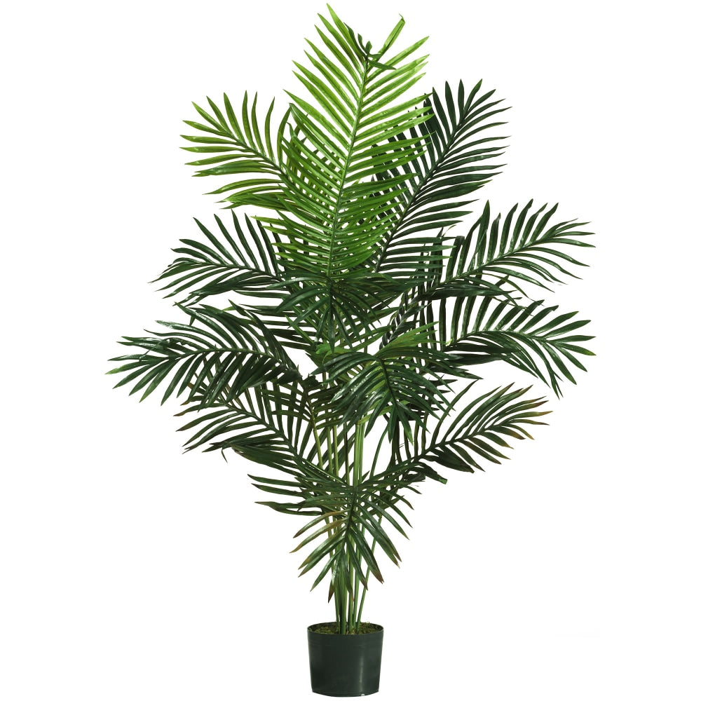 Nearly Natural 5ftH Paradise Palm Tree With Pot, Green