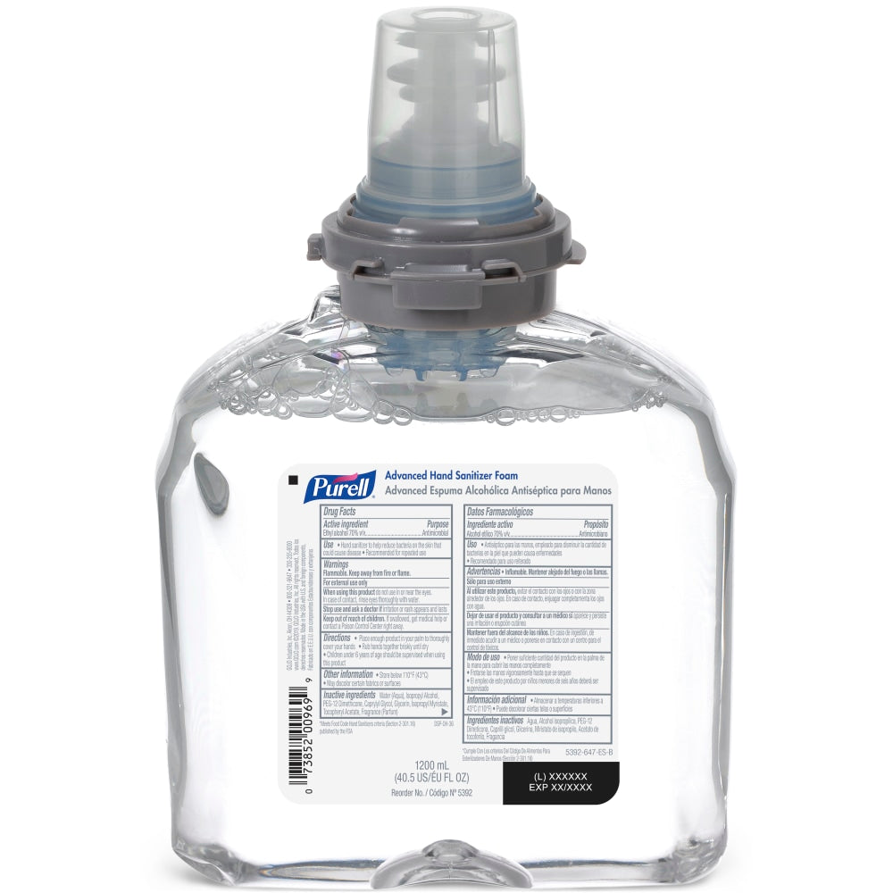 PURELL Advanced Hand Sanitizer Foam Refill, 1200 mL Refill