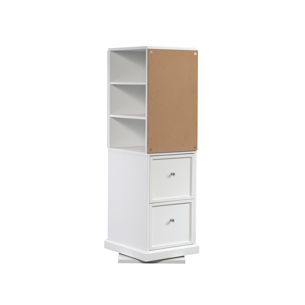 Sauder Craft Pro Series Craft Tower, 2 Adjustable Shelves, White