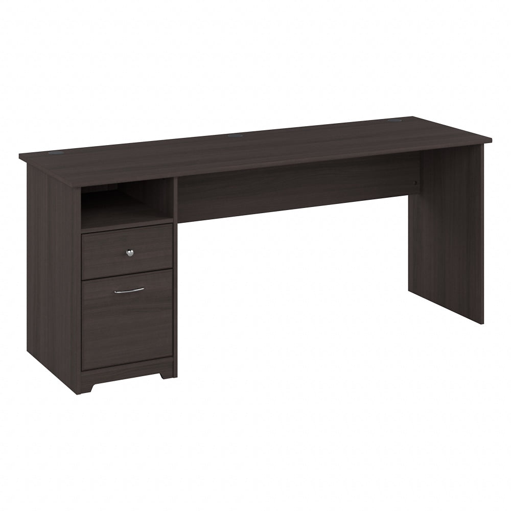 Bush Furniture Cabot 72inW Computer Desk With Drawers, Heather Gray, Standard Delivery