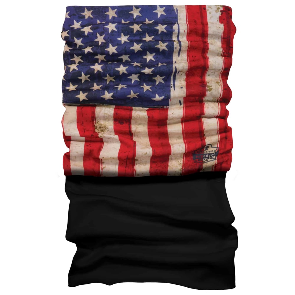 Ergodyne N-Ferno 6492 2-Piece Thermal Multi-Band Bandana, One Size, American Flag