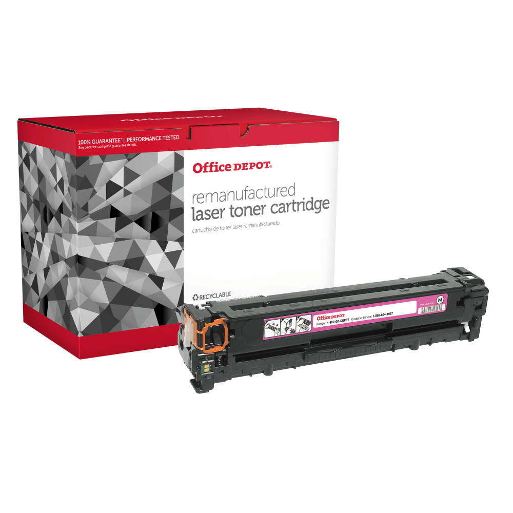 Office Depot Remanufactured Magenta Toner Cartridge Replacement For HP 125A, CB543A, OD1215M