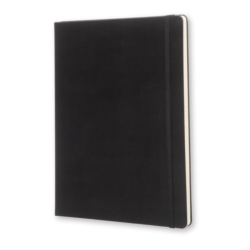 Moleskine Classic Hard Cover Notebook, 7-1/2in x 10in, Ruled, 192 Pages, Black