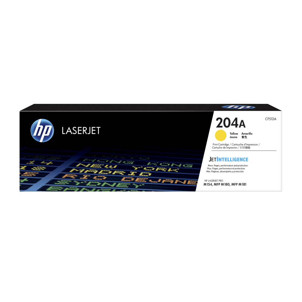 HP 204A Yellow Toner Cartridge, CF512A