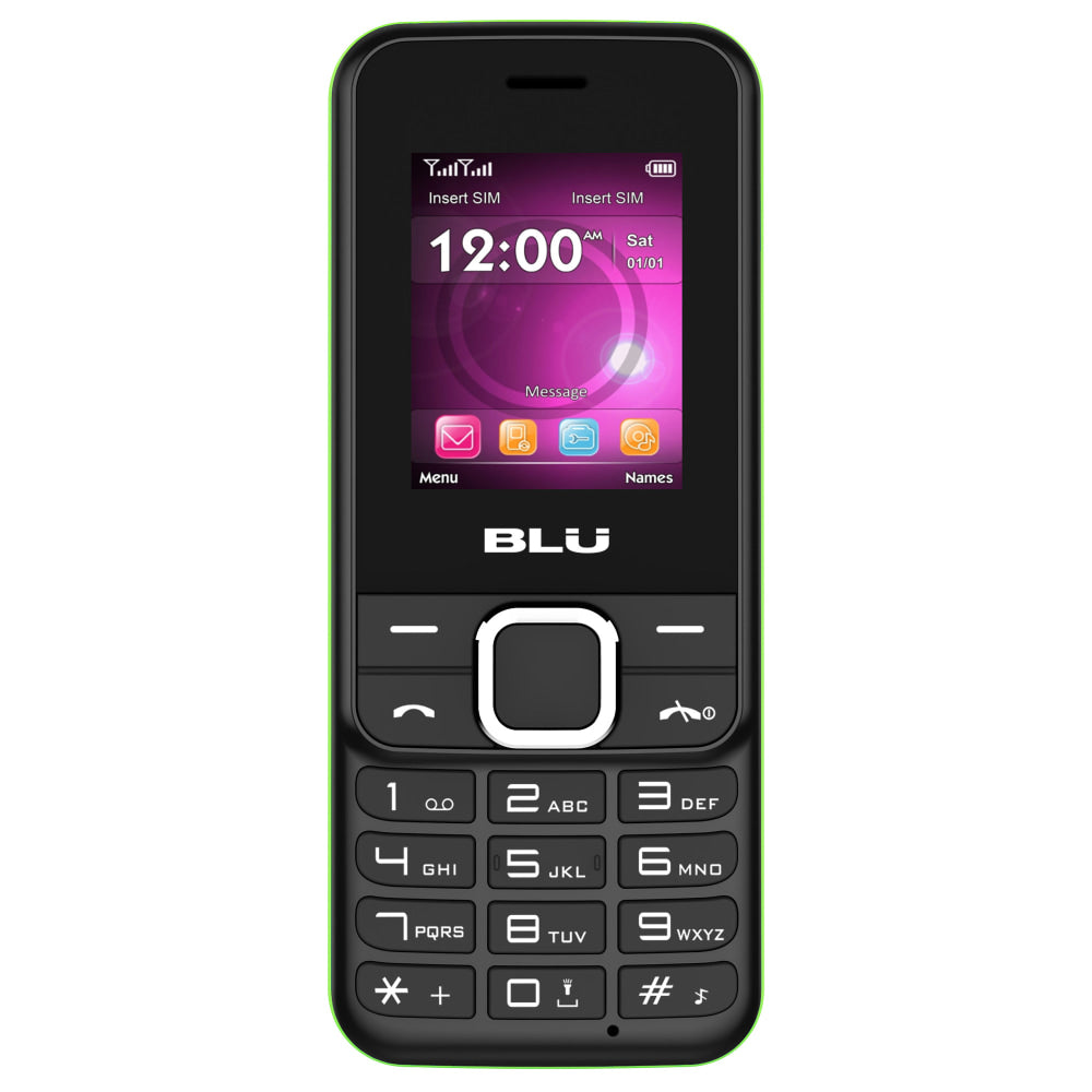 BLU Tank Plus 2 T530 Cell Phone, Black Lime