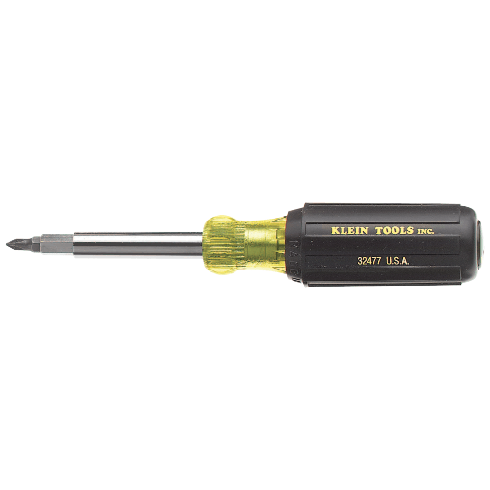 10-in-1 Screwdriver/Nutdriver, #1,#2,T10,T15; 1/4,5/16 Slot; 1/4,5/16 Nutdriver