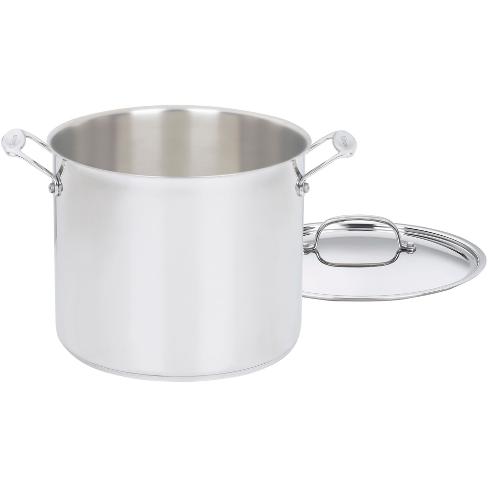 Cuisinart Chefs Classic 76626 Stockpot - 12 quart Stockpot - Stainless Steel - Dishwasher Safe - Oven Safe