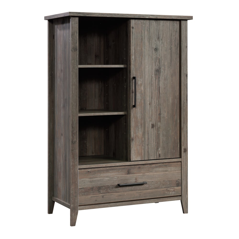 Sauder Summit Station 37inW Storage Armoire Cabinet, Pebble Pine