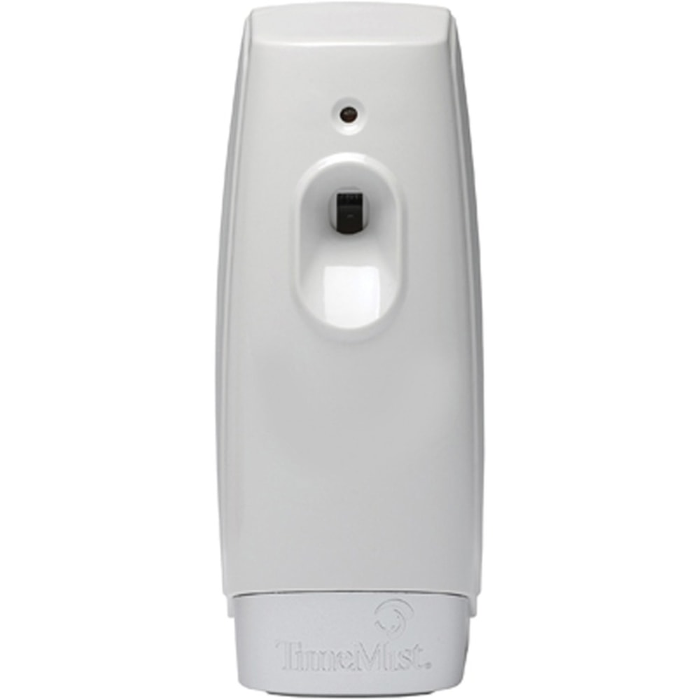 TimeMist Settings Air Freshener Dispenser - 0.13 Hour, 0.25 Hour, 0.50 Hour - 30 Day Refill Life - 2 x AA Battery - 6 / Carton - White