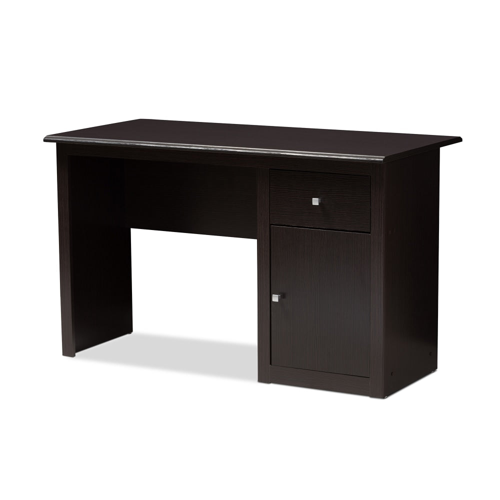 Baxton Studio Janne 48inW Writing Desk, Wenge Dark Brown