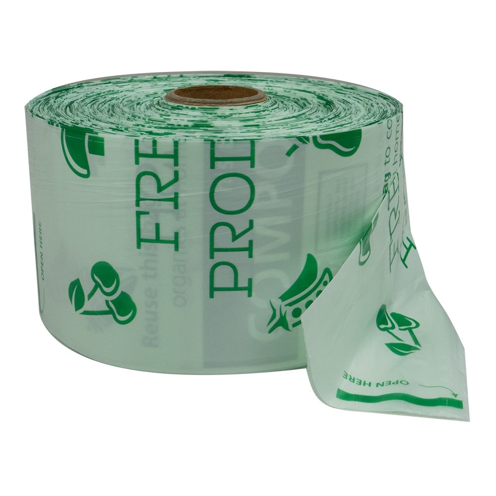 Stalk Market Produce Bags, 15in x 17in, Transparent, 300 Bags Per Roll, Case Of 4 Rolls