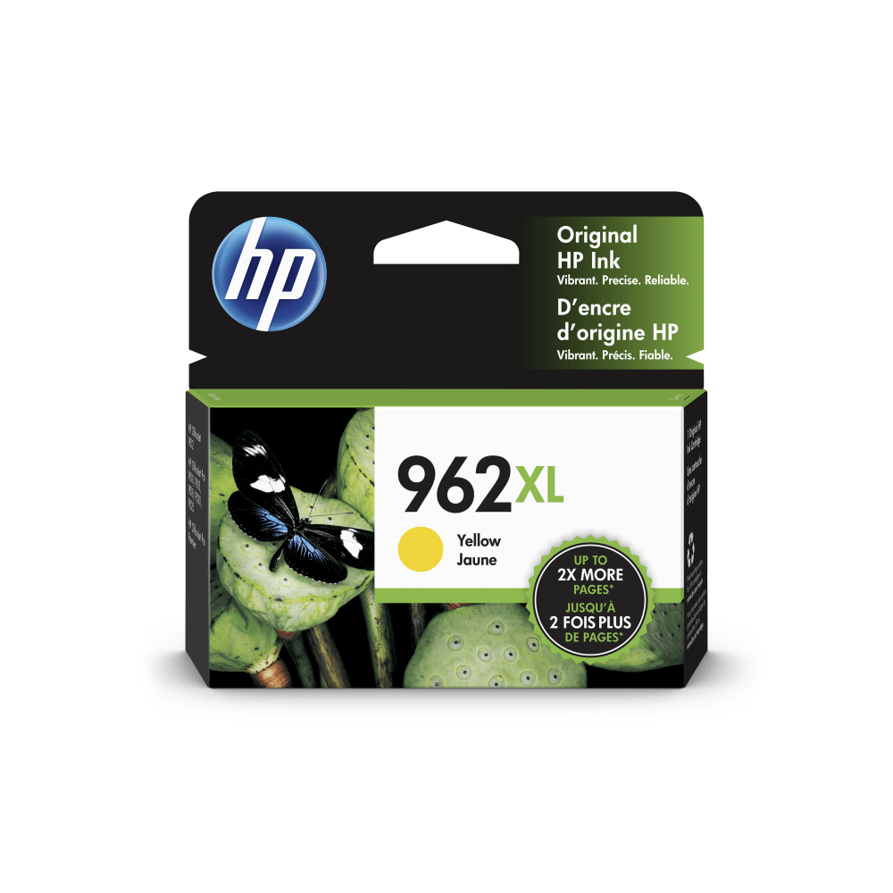 HP 962XL Yellow High-Yield Ink Cartridge, 3JA02AN