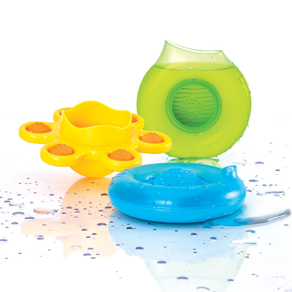 Fat Brain Toy Company Dimpl Splash Toys, Assorted Colors, Set Of 3 Toys