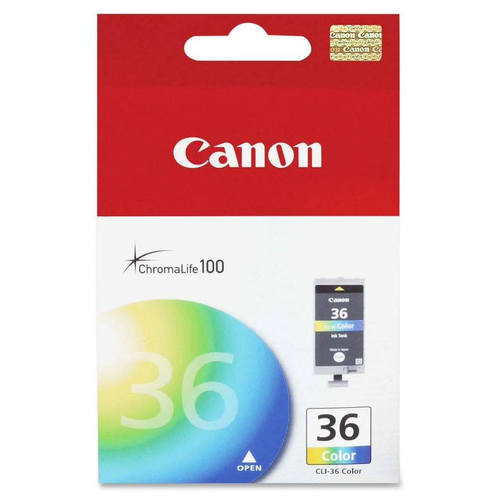 Canon CLI-36 ChromaLife 100 Multi-Color Ink Tank, 1511B002