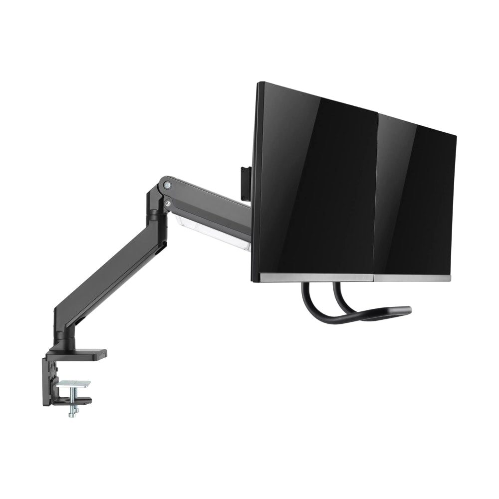 Amer Mounts HYDRA2HD1B - Mounting kit - adjustable arm - for 2 LCD displays - plastic, aluminum, steel - black - screen size: 15in-32in - desk-mountable