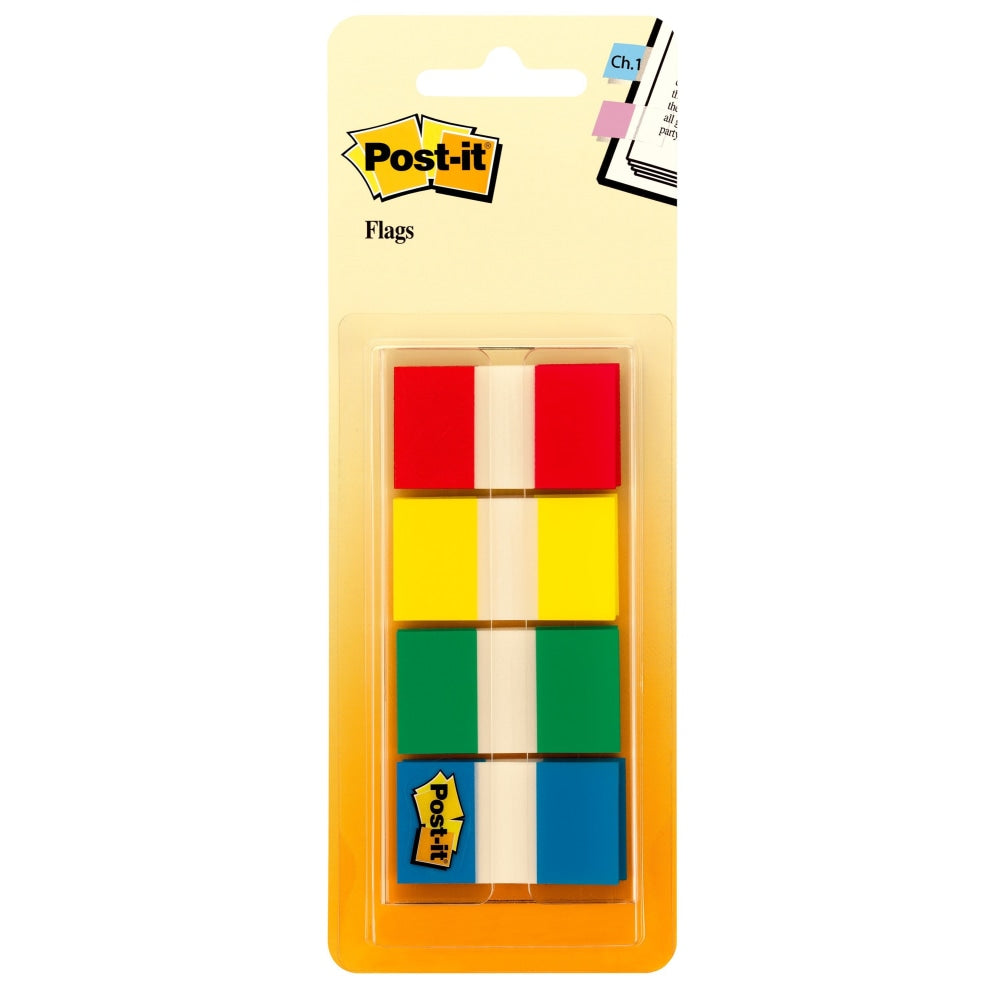 Post-it Notes Flags, 1in, Assorted Colors, 40 Flags Per Pad, Pack Of 4 Pads