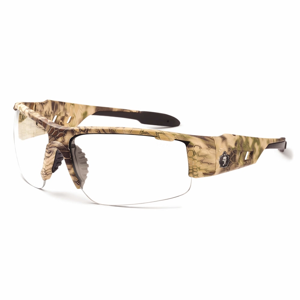 Ergodyne Skullerz Safety Glasses, Dagr, Kryptek Highlander Frame, Clear Lens