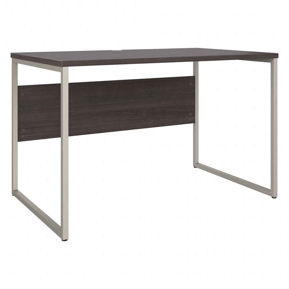 Bush Business Furniture Hybrid 48inW x 30inD Computer Table Desk With Metal Legs, Storm Gray, Standard Delivery