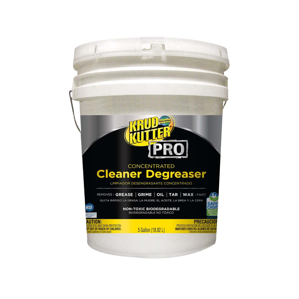 Rust-Oleum Krud Kutter Pro Concentrated Cleaner Degreaser, 5 Gallon, White