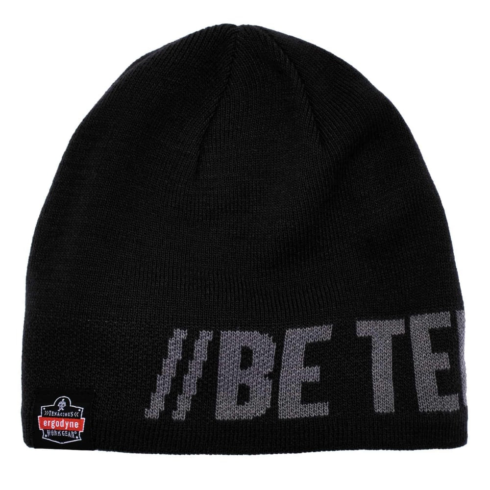 Ergodyne N-Ferno 6819BT Be Tenacious Beanies, One Size, Charcoal, Pack Of 6 Beanies