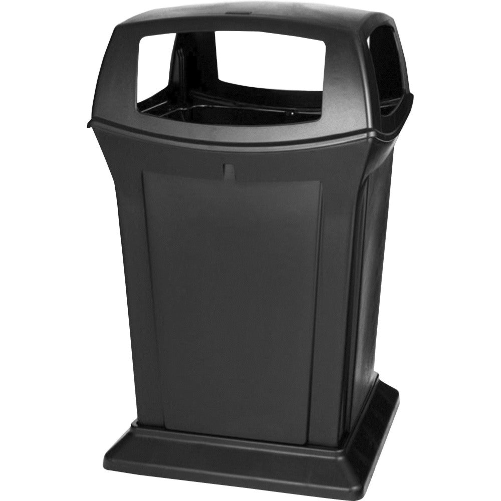 Rubbermaid Ranger Fire-Safe Square Structural Foam Container, 45 Gallons, Black