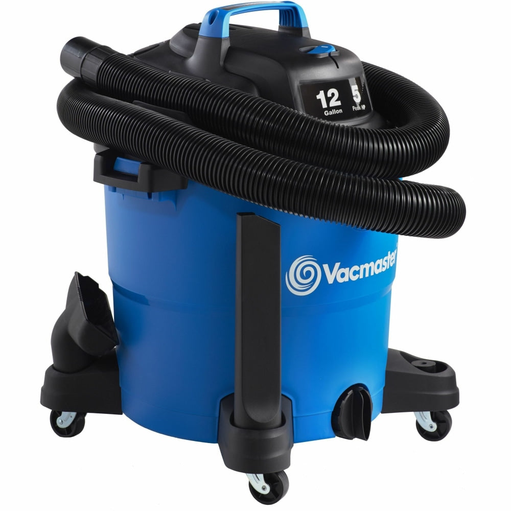 Vacmaster VOC1210PF Canister Vacuum Cleaner - 3728.50 W Motor - 12 gal - Bagged - Hose, Utility Nozzle, Floor Tool, Crevice Tool, Extension Wand, Filter - Bare Floor, Carpet, Concrete, Laminate Floor, Tile Floor, Vinyl Floor, Wooden Floor - Blue