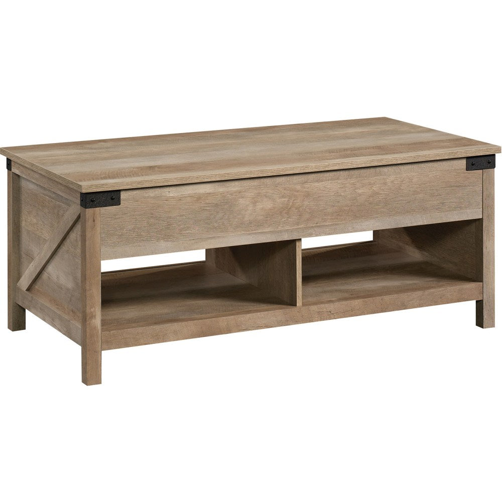 Sauder Bridge Acre Coffee Table, 18-15/16inH x 46-1/4inW x 23-5/8inD, Lintel Oak