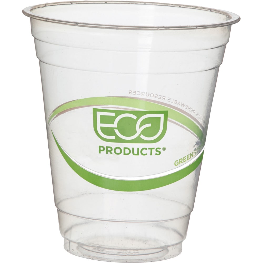 Eco-Products GreenStripe Plastic Cold Cups, 12 Oz., Carton Of 1,000