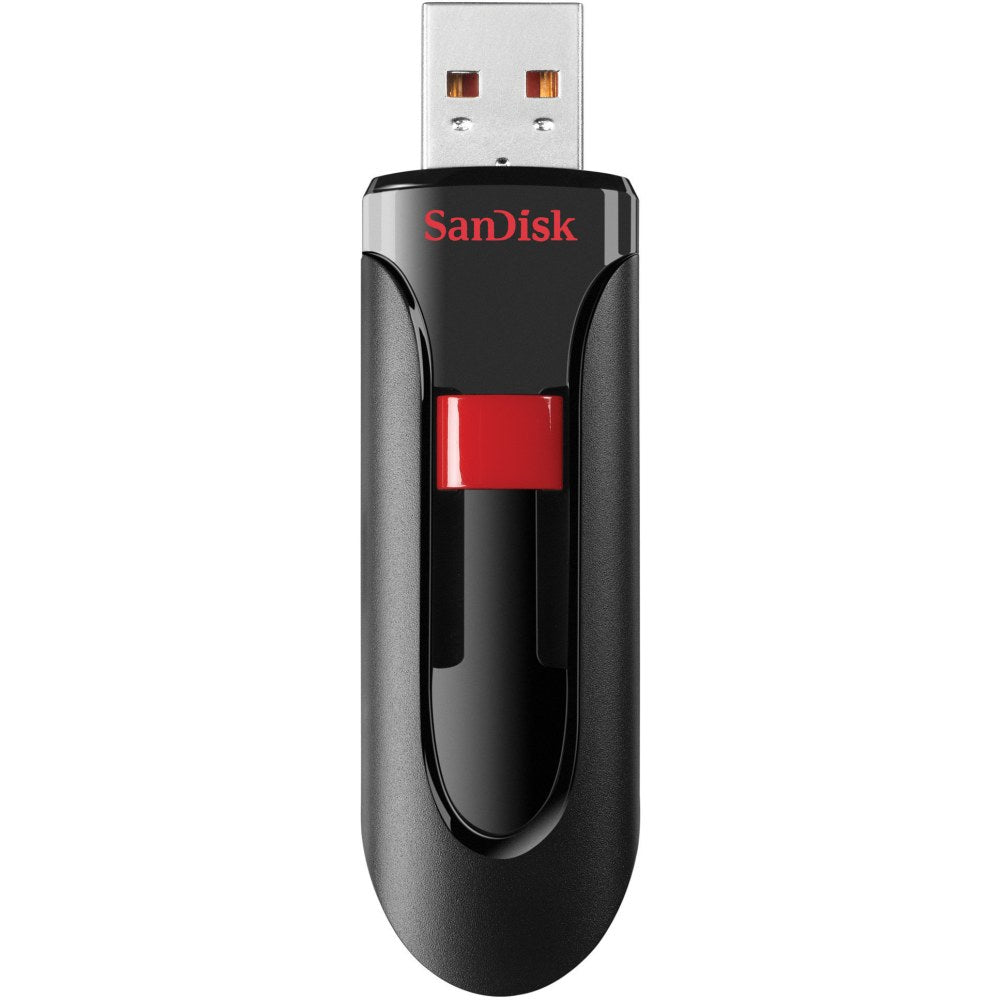 SanDisk Cruzer Glide USB 2.0 Flash Drive, 64GB, Black