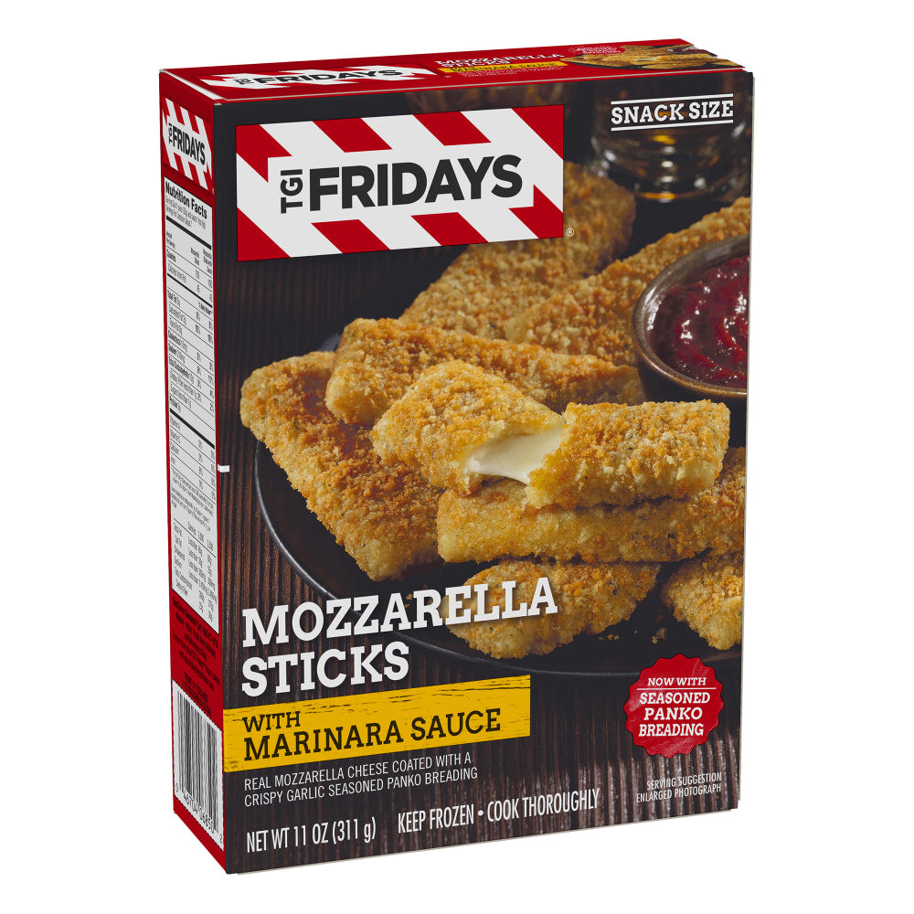 TGI Fridays Mozzarella Sticks With Marinara Sauce, 11 Oz, Pack Of 4 Meals