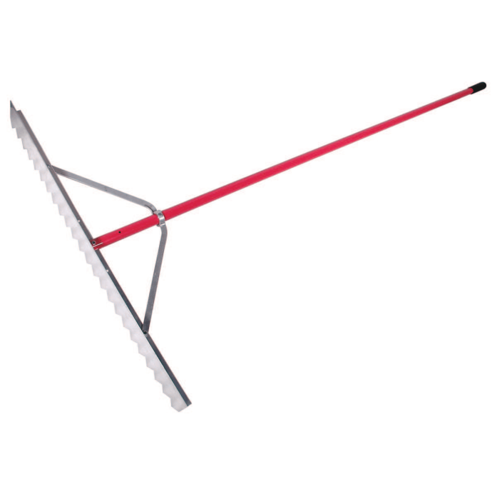 Asphalt Lute Rake, 36 in Aluminum Blade, 82 in Aluminum Handle