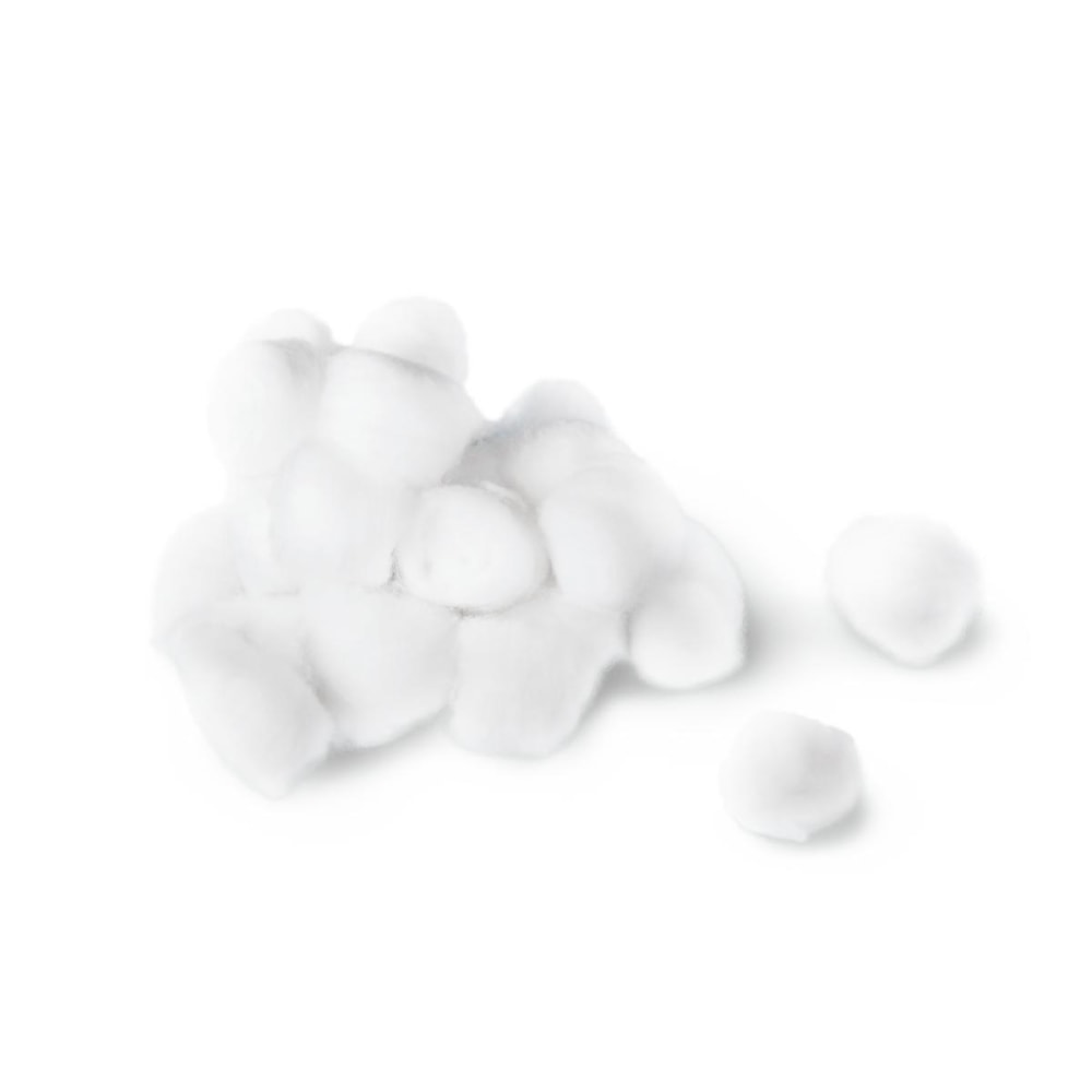 Medline Non-Sterile Cotton Balls, Large, 1 1/4in, Bag Of 1,000, Case Of 2 Bags