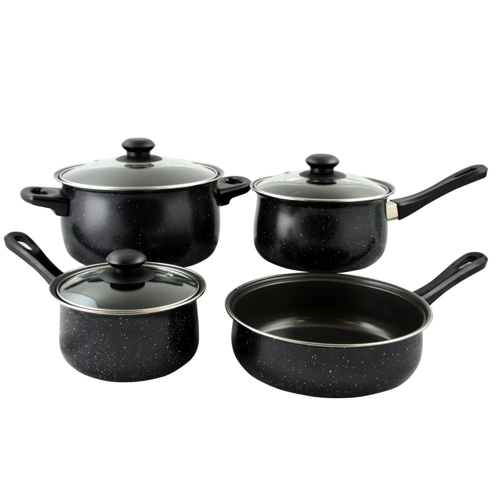 Gibson Home Casselman 7-Piece Cookware Set, Black