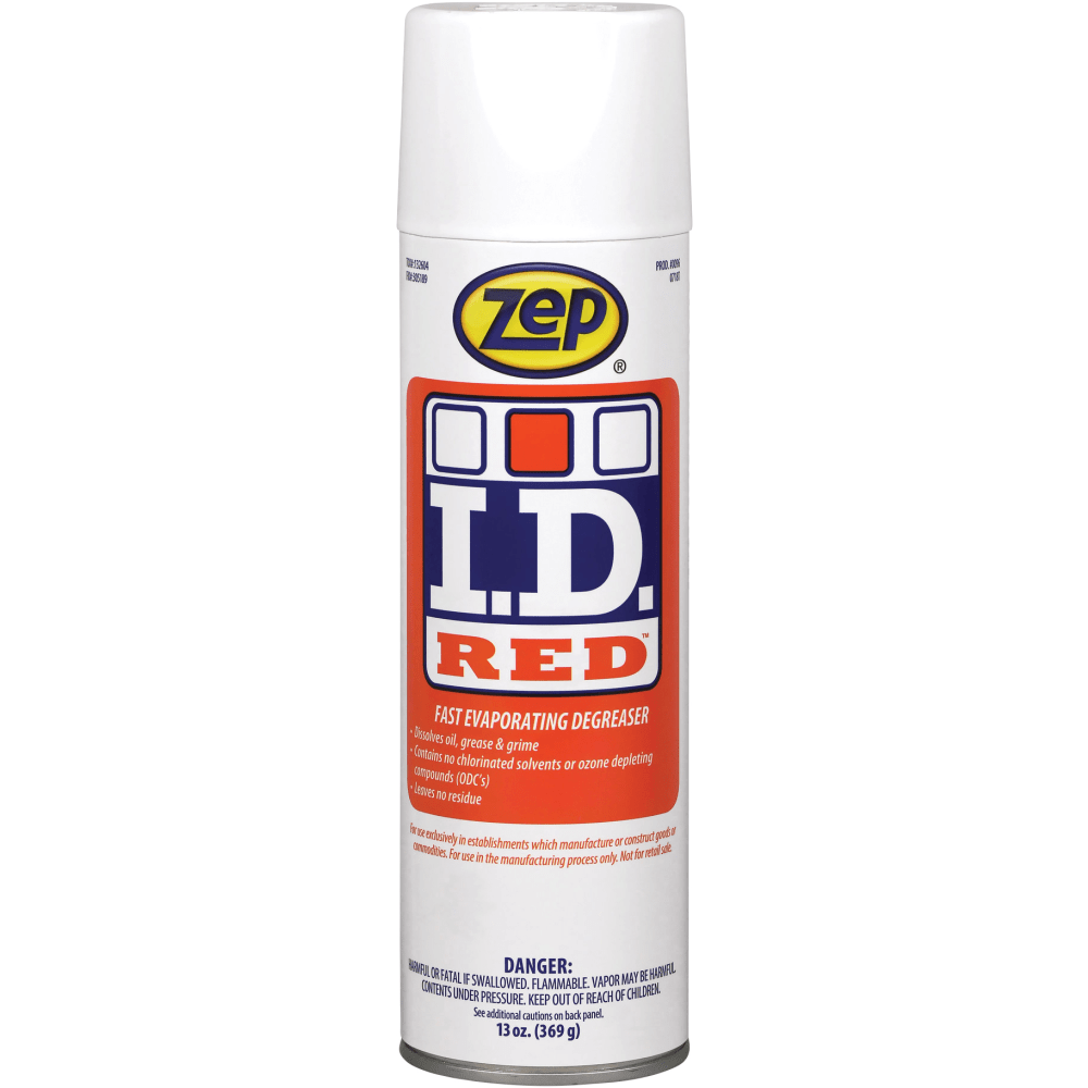 Zep Professional I.D. Red Aerosol Degreaser, 13 Oz, Pack Of 12 Cans