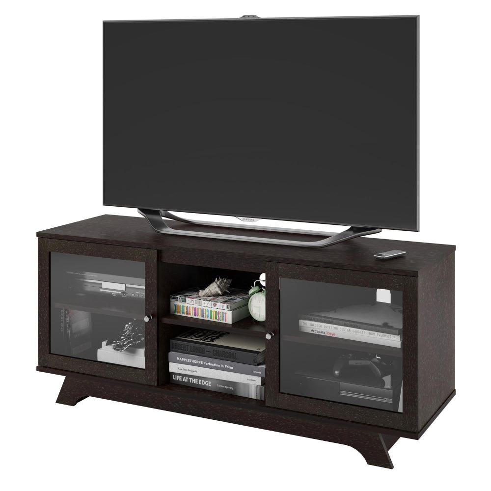 Ameriwood Home Englewood Fiberboard TV Stand For Flat-Panel TVs Up To 55in, Espresso