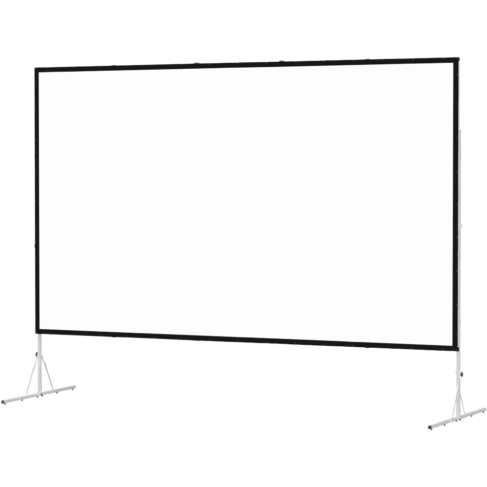 Da-Lite Fast-Fold Deluxe Screen System HDTV Format - Projection screen with heavy duty legs - 161in (161 in) - 16:9 - Da-Tex