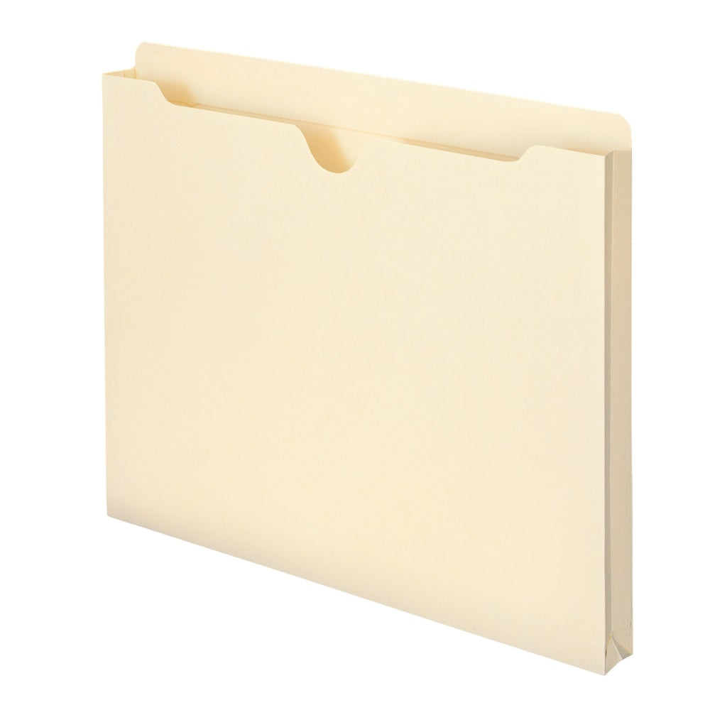 Smead Expanding Reinforced Top-Tab File Jackets, 1in Expansion, Letter Size, Manila, Box Of 50