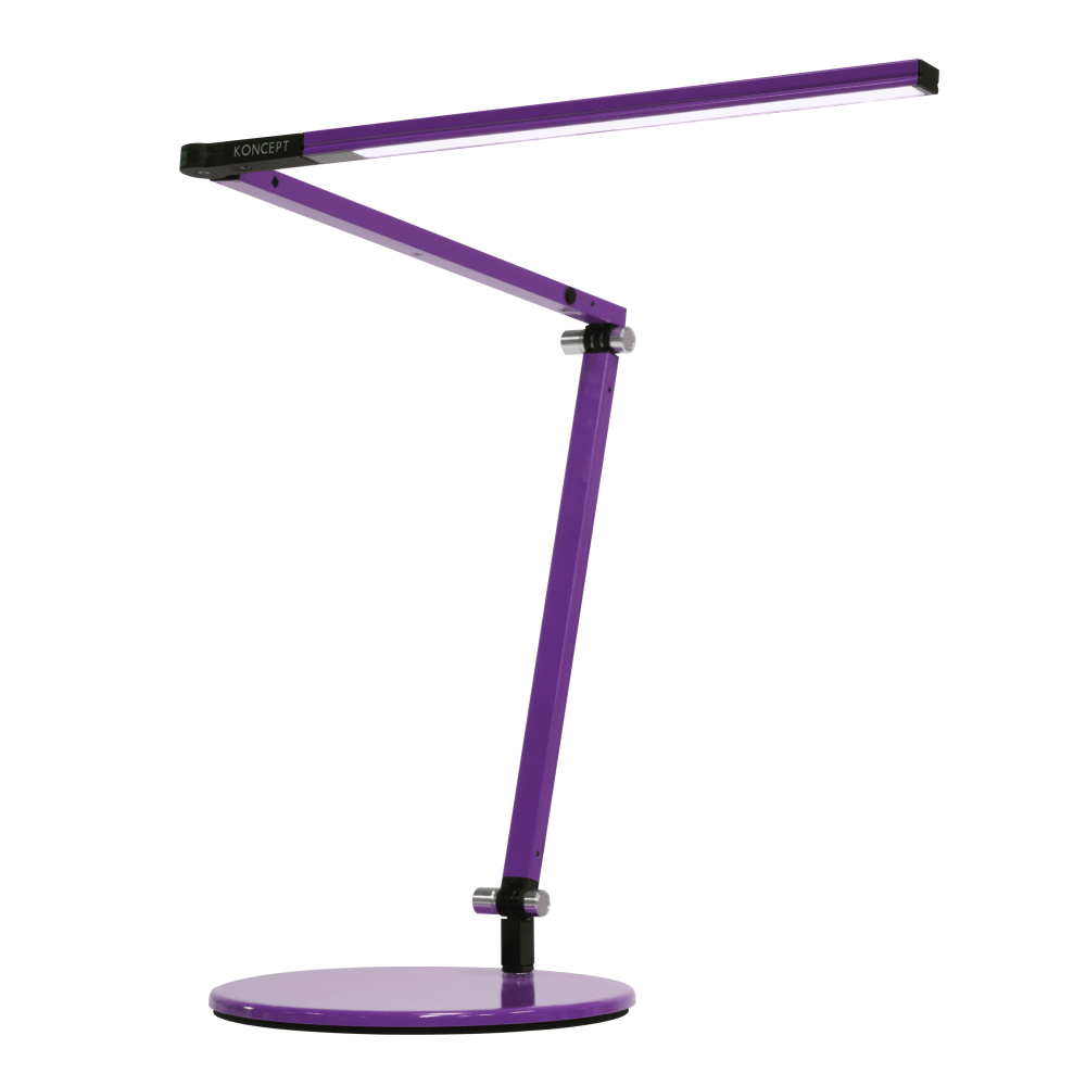 Koncept Z-Bar Mini LED Desk Lamp, Warm Light, 12-3/4inH, Purple