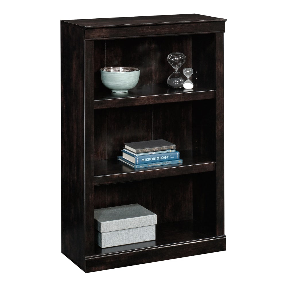 Realspace 45inH 3-Shelf Bookcase, Peppered Black