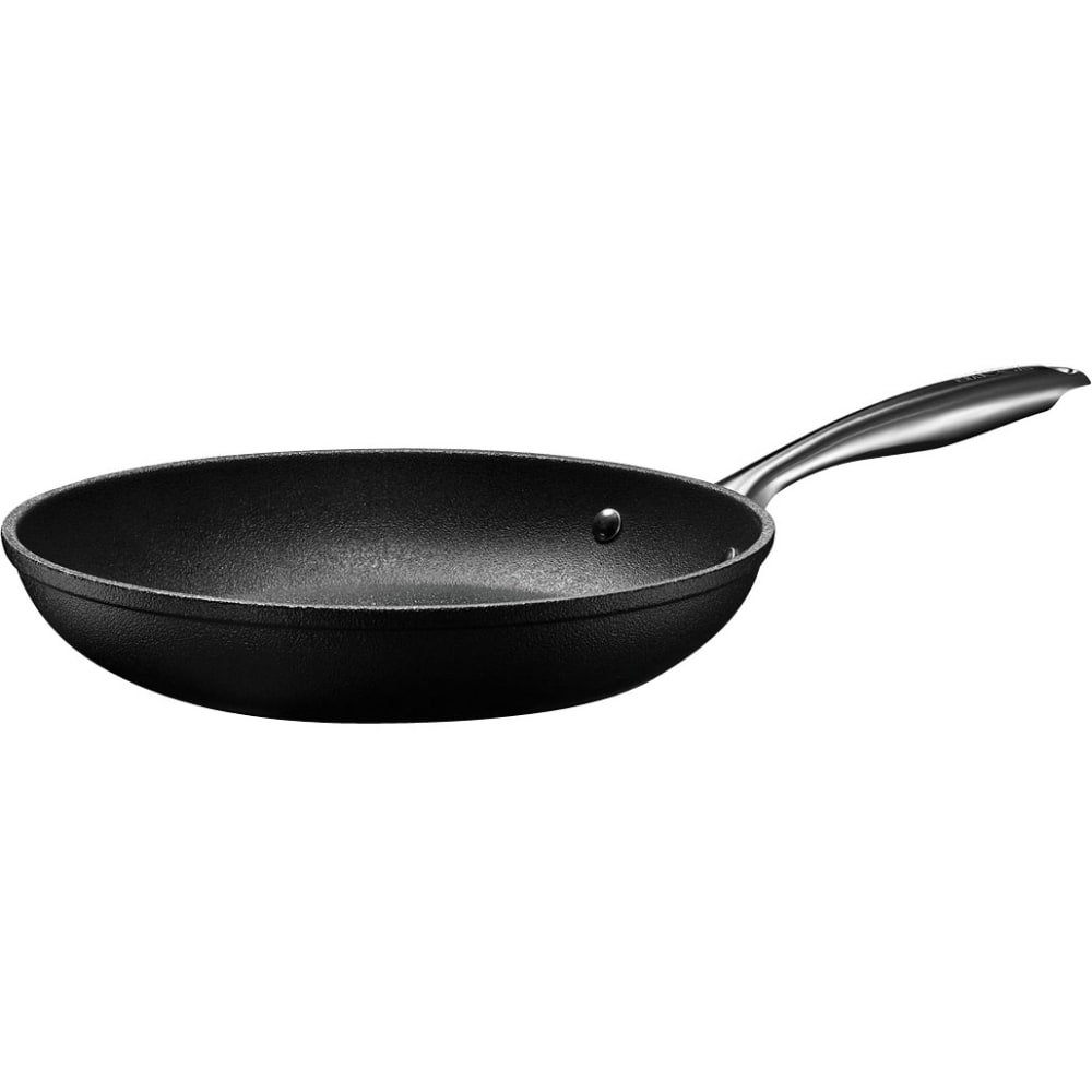 Starfrit The Rock Diamond 9.5in (24cm) Fry Pan - Frying, Cooking - Dishwasher Safe - Oven Safe - 9.50in Frying Pan - Black - Stainless Steel Handle