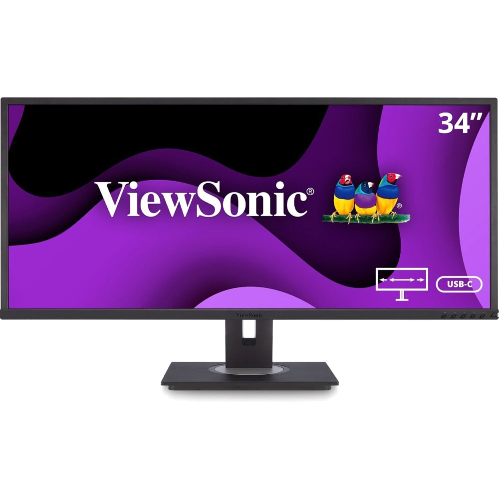 ViewSonic VG3456 34in 1440p Ergonomic Ultrawide Docking Monitor