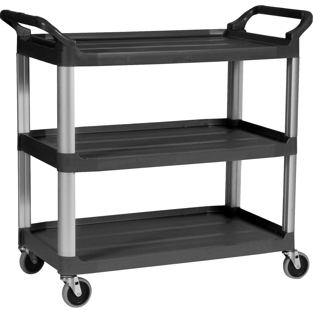 Rubbermaid Xtra Utility Cart, 37 4/5inH x 40 3/5inW x 20inD, Black