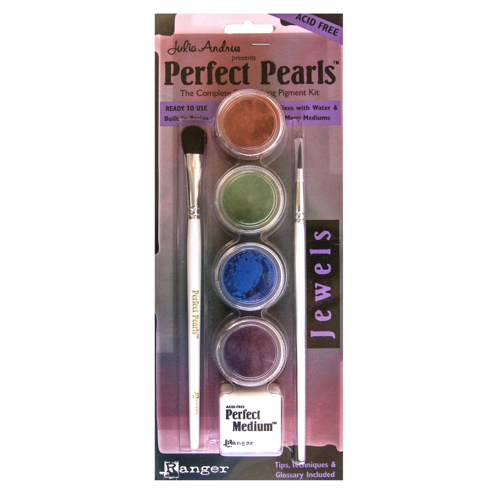 Ranger Perfect Pearls Complete Embellishing Pigment Kit, Jewels