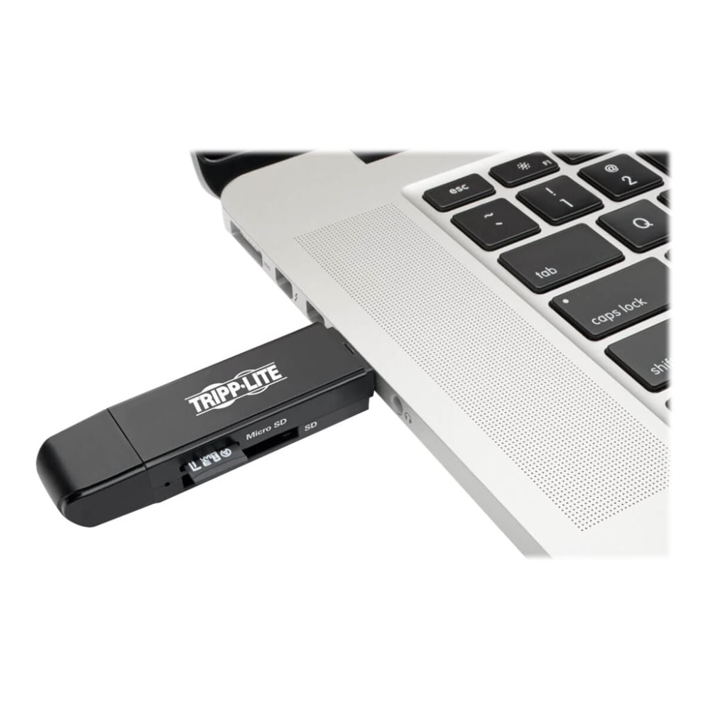 Tripp Lite USB-C Memory Card Reader, 2-in-1 USB-A/USB-C