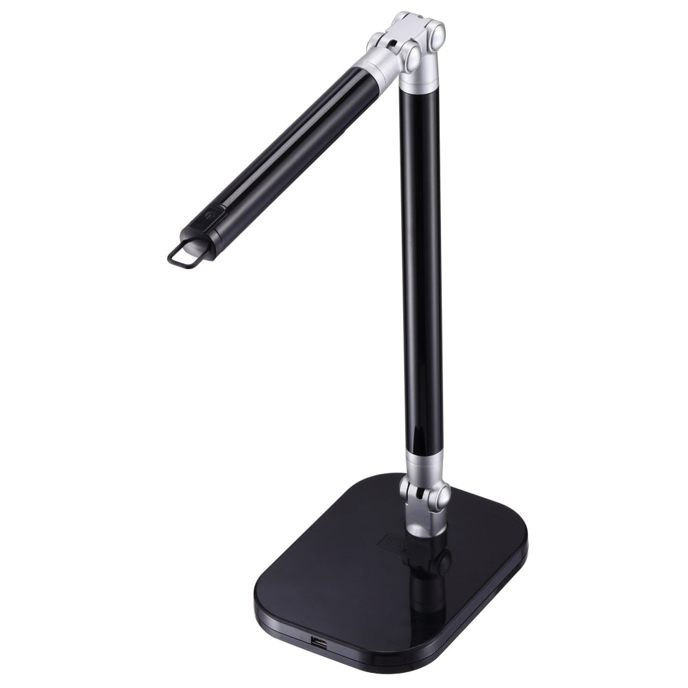 BLACK+DECKER PureOptics Exalt Bar LED Clamp-On Desk Lamp, Adjustable, 19inH, Black