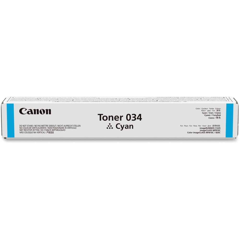 Canon 034 Cyan Toner Cartridge, 9453B001